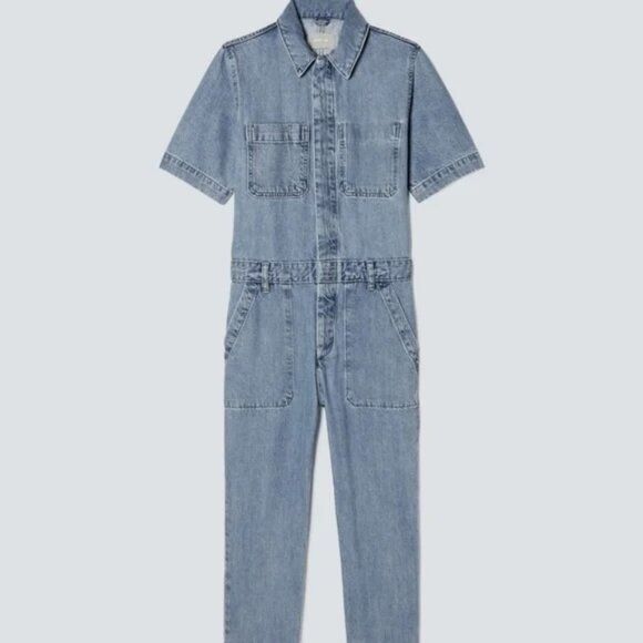 EVERLANE The Supersoft Jean Coverall Sz 8 - Picture 1 of 14